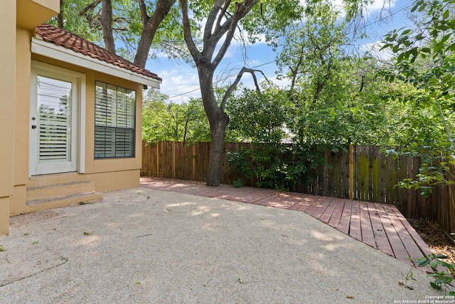 7519 Dijon Ct, San Antonio, TX 78209 - fenced backyard with a patio