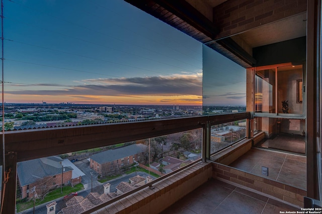 7887 Broadway Unit 1102, San Antonio, TX 78209 - view of balcony at dusk