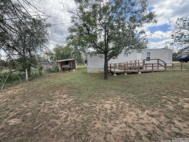13338 Interstate 35, Moore, TX 78057 - view of green lawn with a deck