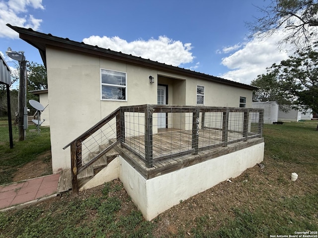 13338 Interstate 35, Moore, TX 78057 - back of property with stucco siding
