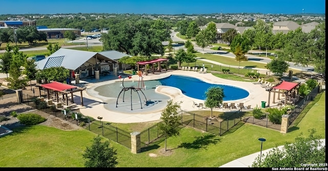 15206 Field Sparrow, San Antonio, TX 78253 - view of pool featuring a gazebo