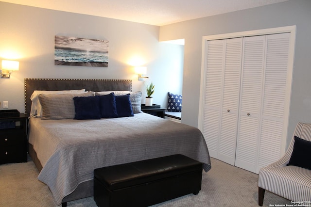 104 Horseshoe Bay Unit 5, Horseshoe Bay, TX 78657 - bedroom with light carpet and a closet