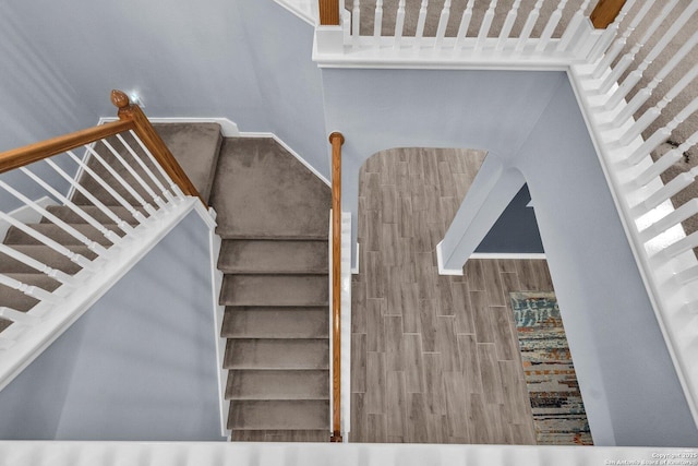 7715 Beechnut Oak, San Antonio, TX 78223 - staircase with baseboards