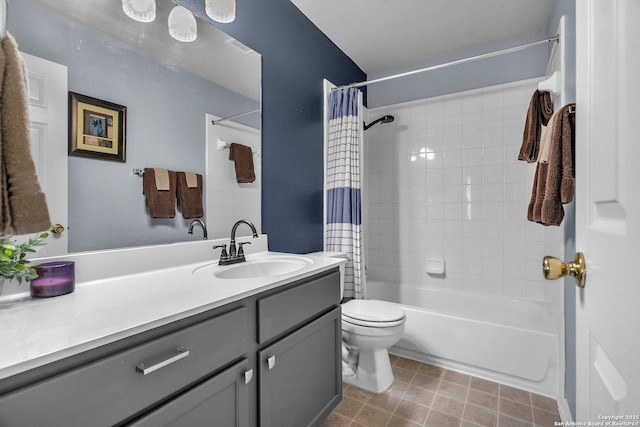 7715 Beechnut Oak, San Antonio, TX 78223 - full bathroom featuring vanity, shower / bath combo with shower curtain, and toilet