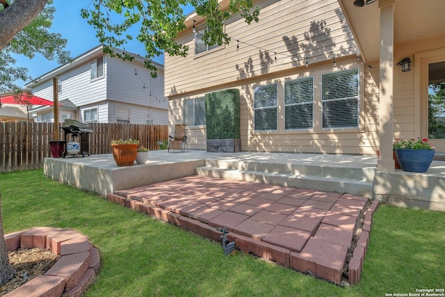 7715 Beechnut Oak, San Antonio, TX 78223 - view of patio with a grill