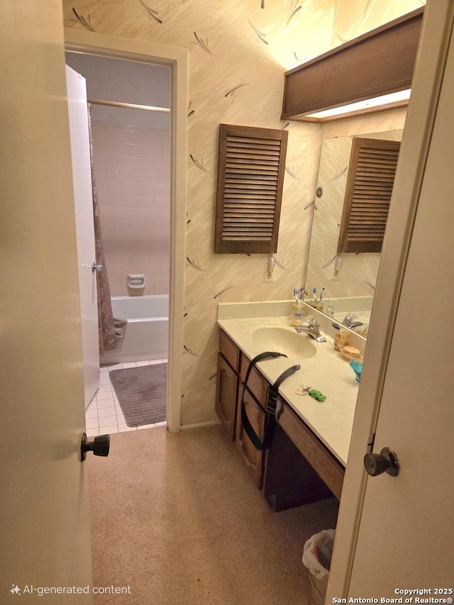 1319 Tideland, San Antonio, TX 78245 - full bath featuring vanity and bathtub / shower combination