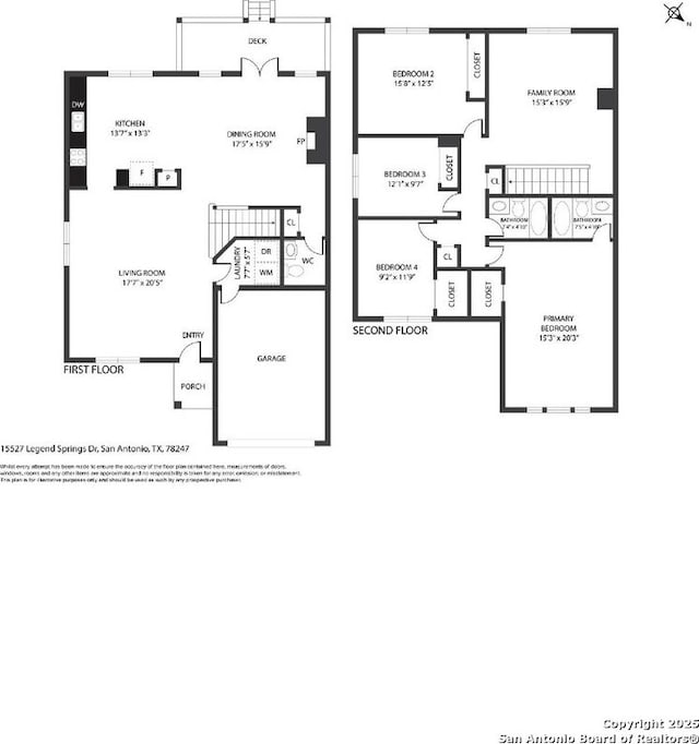 15527 Legend Spgs, San Antonio, TX 78247 - floor plan / room layout