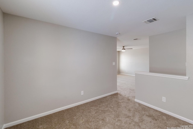 9618 Copper Fls, San Antonio, TX 78109 - empty room featuring carpet floors, baseboards, and ceiling fan