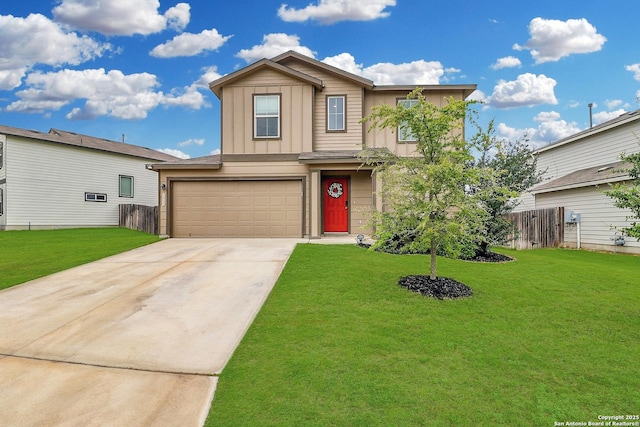 14721 Hooded Merganser, San Antonio, TX 78253 - traditional-style home with board and batten siding, driveway, and a garage