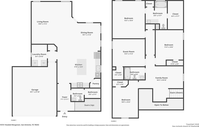 14721 Hooded Merganser, San Antonio, TX 78253 - room layout