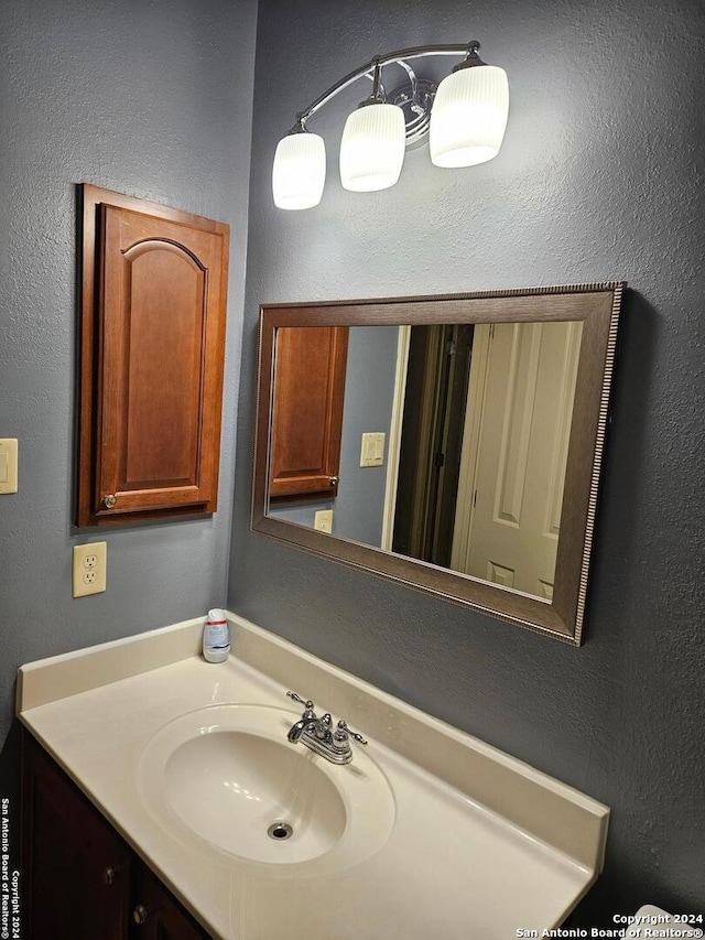 3524 Angora Trl, Schertz, TX 78154 - bathroom with vanity and a textured wall