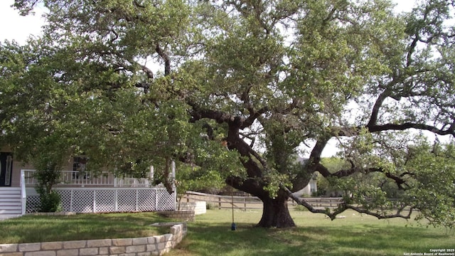 786 Stirrup, Spring Branch, TX 78070 - view of yard featuring a deck