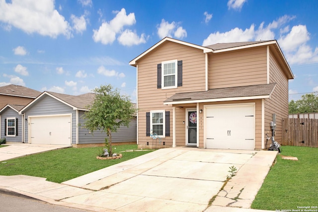 6631 Rosenthal Pass, San Antonio, TX 78252 - traditional-style house with driveway and a garage