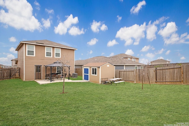 6631 Rosenthal Pass, San Antonio, TX 78252 - back of house with a gazebo and a patio area