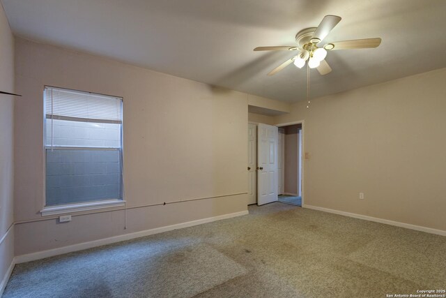 1306 Lytle, Kerrville, TX 78028 - carpeted empty room with a ceiling fan and baseboards