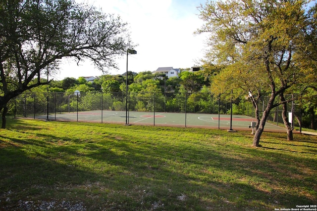 19223 Terra Rock, San Antonio, TX 78255 - view of tennis court with community basketball court