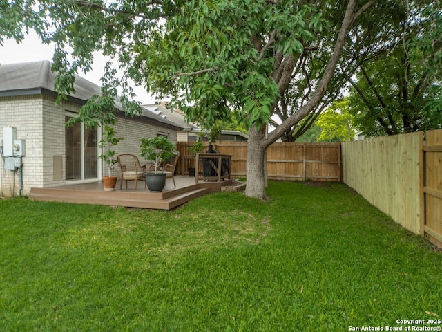 16402 Blanco Ky, San Antonio, TX 78247 - view of yard featuring a wooden deck