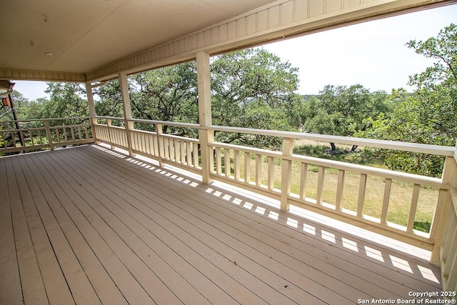 8333 Triple Crown, Boerne, TX 78015 - deck with view of wooded area