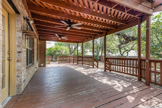 21746 Luisa, San Antonio, TX 78259 - deck featuring a ceiling fan