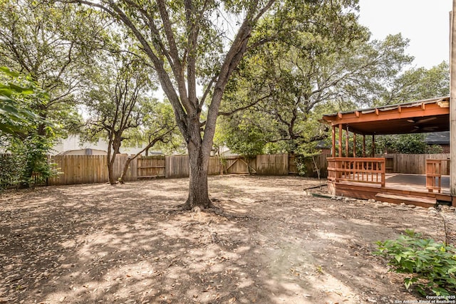 21746 Luisa, San Antonio, TX 78259 - fenced backyard featuring a wooden deck