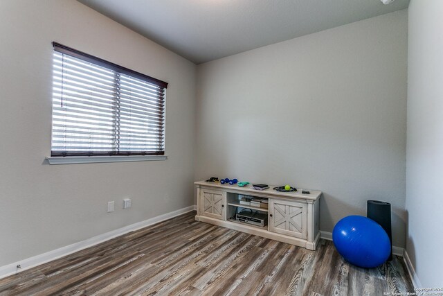 10250 Bricewood Pl, San Antonio, TX 78254 - misc room featuring wood finished floors and baseboards