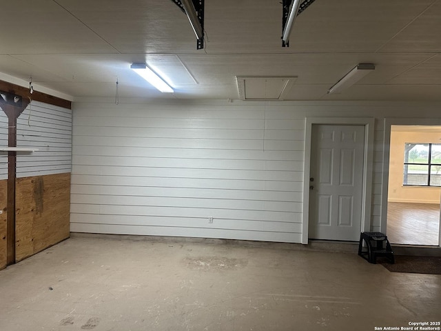 185 Quail Valley Dr, Bandera, TX 78003 - garage with wood walls