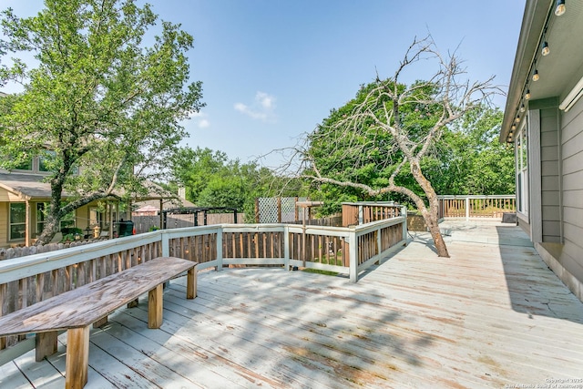 1002 Alpine Pond, San Antonio, TX 78260 - view of wooden deck