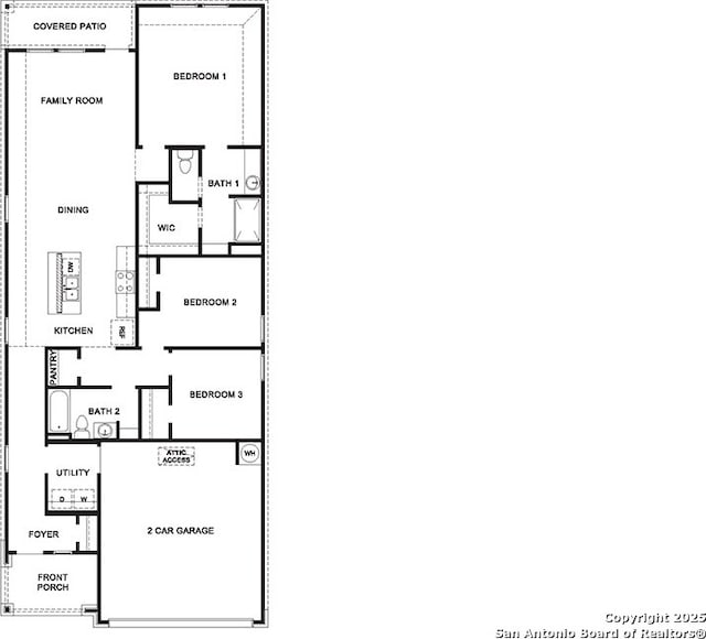 719 Garnier Pass, San Antonio, TX 78221 - home floor plan