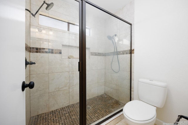 14613 Hook Dr, San Antonio, TX 78231 - bathroom featuring toilet and a stall shower