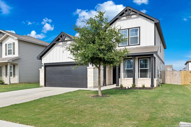 809 Altapass Hls, Seguin, TX 78155 - view of front of property featuring board and batten siding, concrete driveway, and an attached garage