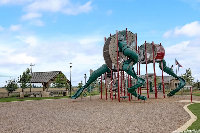 13722 Birch Xing, San Antonio, TX 78252 - community jungle gym featuring a gazebo