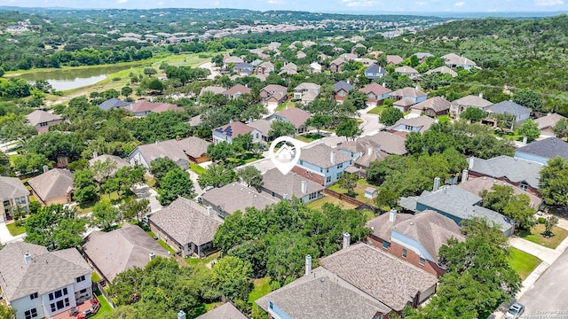 26430 Walden Oak, San Antonio, TX 78260 - aerial perspective of suburban area with a nearby body of water