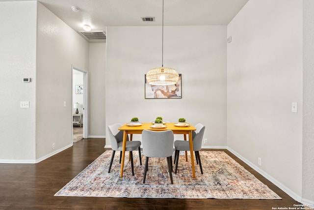 26430 Walden Oak, San Antonio, TX 78260 - dining area with dark wood-style flooring and baseboards
