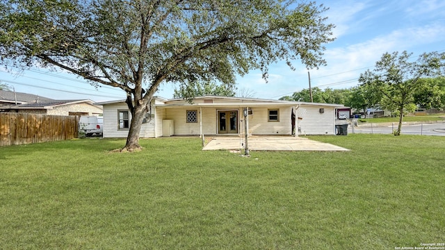 103 Pollydale Ave, San Antonio, TX 78223 - rear view of house featuring a patio and french doors