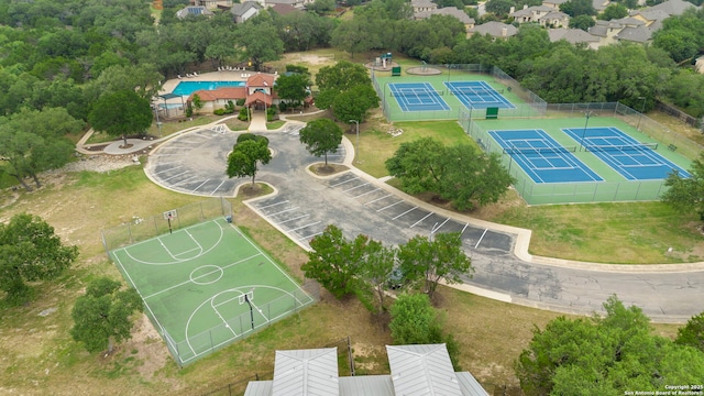 26223 Cuyahoga Cir, San Antonio, TX 78260 - aerial view of a pool