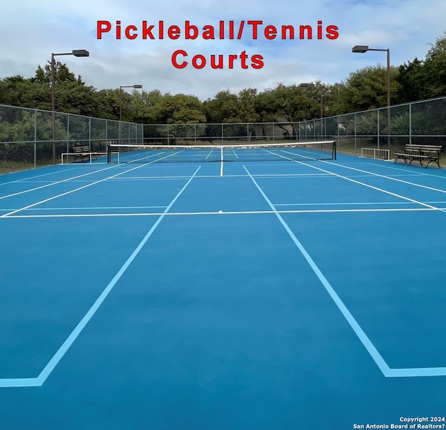 154 Roseheart, San Antonio, TX 78259 - view of tennis court with community basketball court