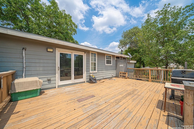 23135 Blackjack Pass, San Antonio, TX 78264 - wooden deck with area for grilling
