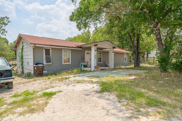23135 Blackjack Pass, San Antonio, TX 78264 - ranch-style house with covered porch