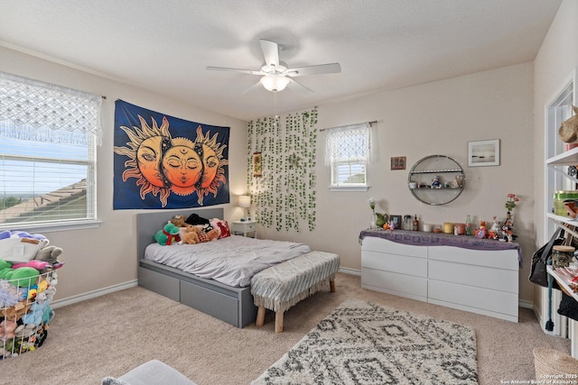 17906 Via Del Arbol, San Antonio, TX 78257 - bedroom featuring carpet floors and a ceiling fan