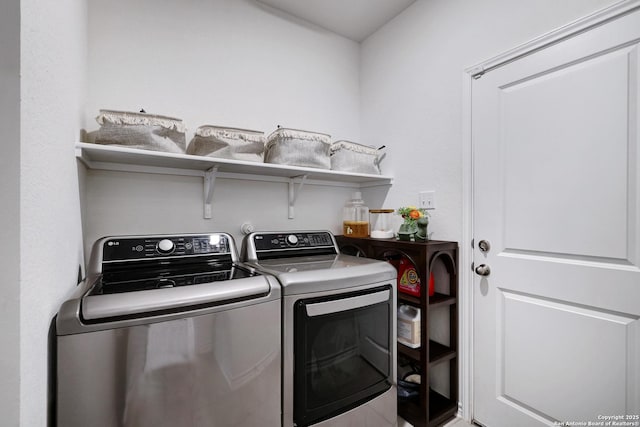5219 Wolf Bane, San Antonio, TX 78261 - laundry area with separate washer and dryer