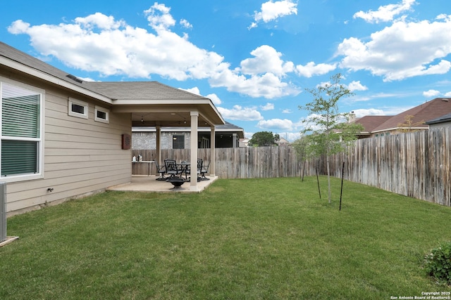 5219 Wolf Bane, San Antonio, TX 78261 - view of yard with a patio area