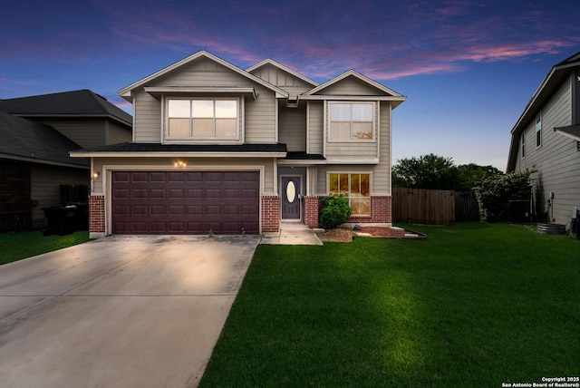 4310 Gambels Quail, Converse, TX 78109 - craftsman-style house with brick siding, driveway, a garage, and board and batten siding