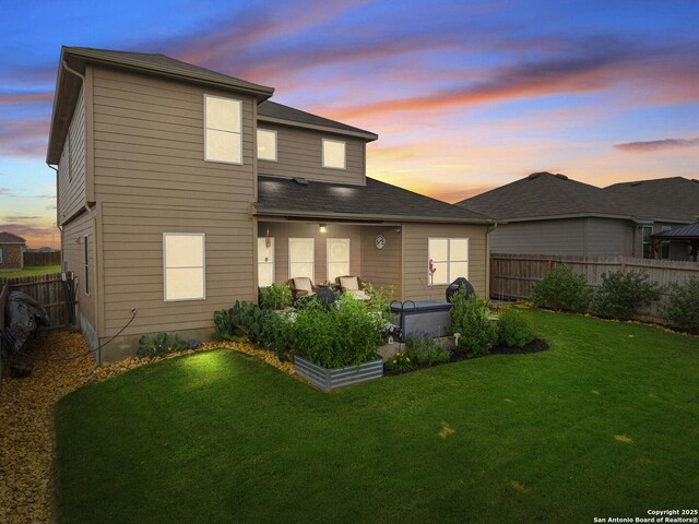 700 Ridge Vw, Seguin, TX 78155 - view of back of property at dusk