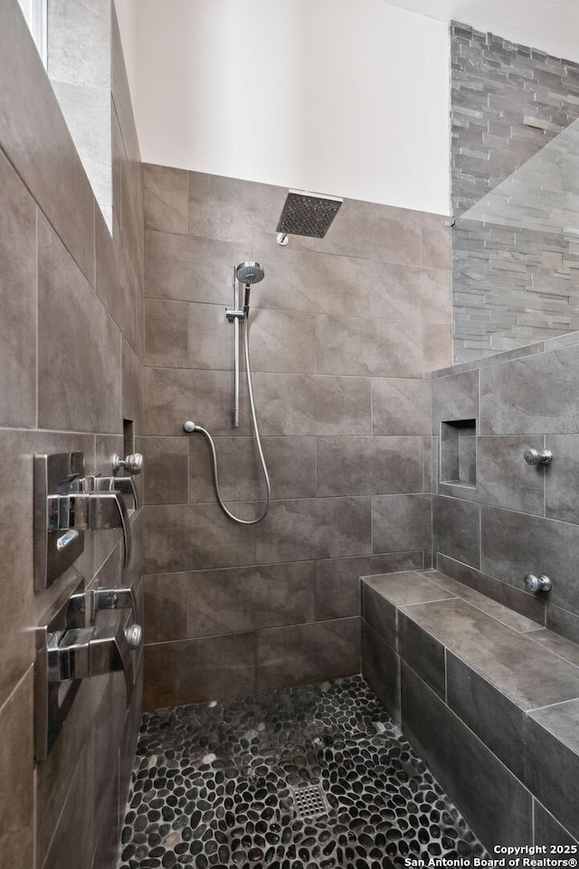 17706 Wild Basin, San Antonio, TX 78258 - full bathroom featuring tiled shower