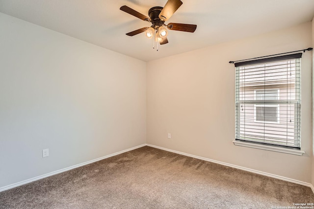10110 Raspberry Oak, San Antonio, TX 78223 - carpeted empty room with healthy amount of natural light, a ceiling fan, and baseboards