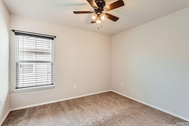 10110 Raspberry Oak, San Antonio, TX 78223 - carpeted empty room featuring plenty of natural light, a ceiling fan, and baseboards