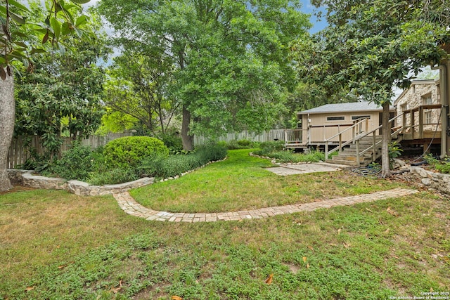 113 E Sunset, San Antonio, TX 78209 - view of yard featuring a deck