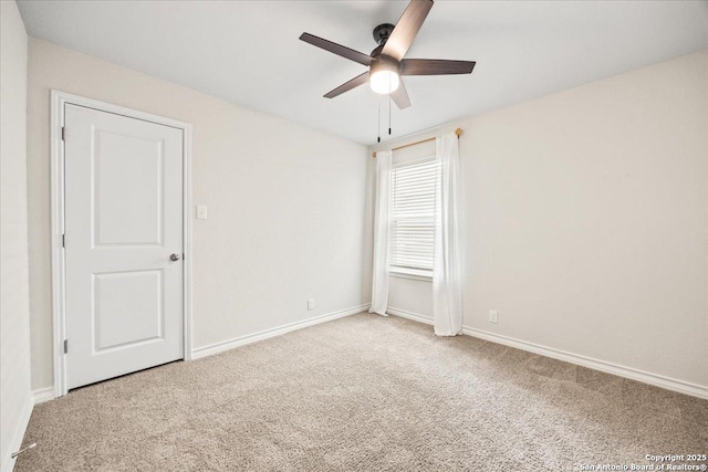 9702 Tupelo Holw, San Antonio, TX 78254 - carpeted empty room with a ceiling fan and baseboards