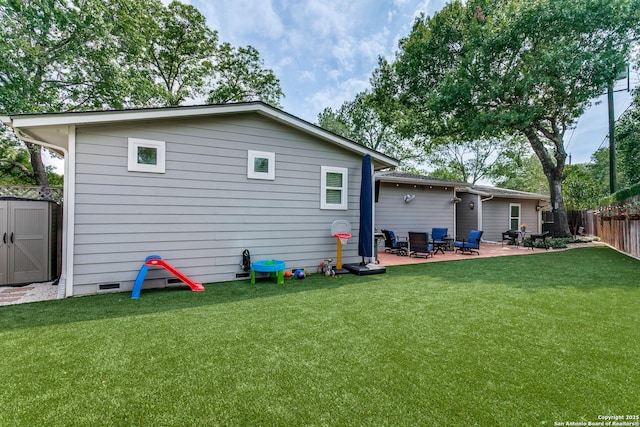 247 Brightwood Pl, San Antonio, TX 78209 - back of house featuring crawl space and a patio area