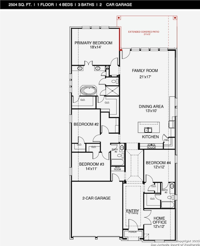9102 War Wagon, San Antonio, TX 78254 - home floor plan